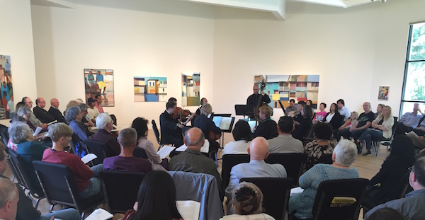 Cal Arte Ensemble performing Schubert Octet at Triton Museum of Art