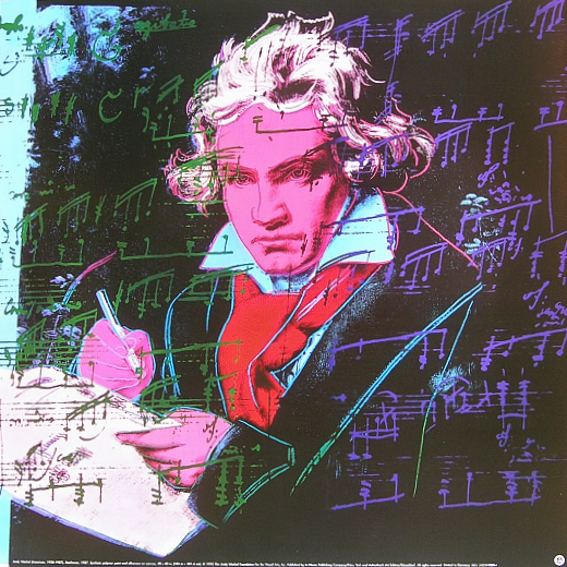 Warhol stylized image of Beethoven